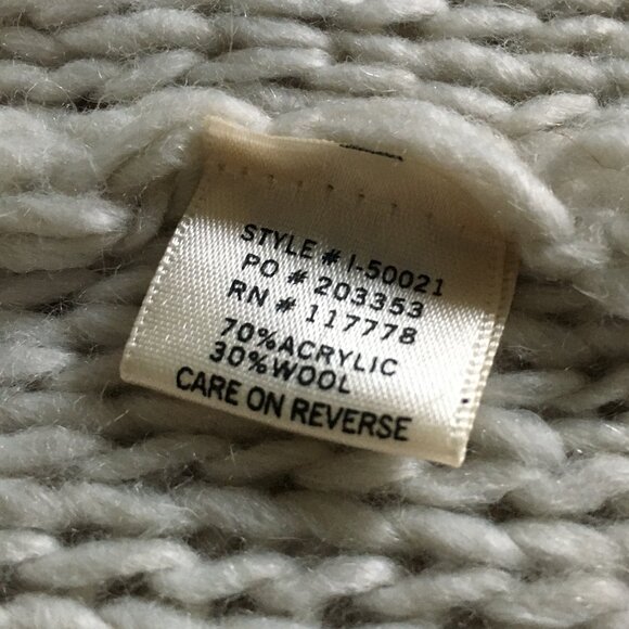 Lovestitch Cottagecore Chunky Loose Knit Wool Blend Cardigan Sweater - Picture 12 of 16